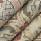 Blue Performance Grade Damask Geometric Woven Pattern Upholstery Fabric by The Yard - SKU: Portage Blue
